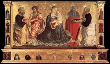 ベノッツォ・ゴッツォーリ Painting - 聖母子と洗礼者聖ヨハネ ピーター・ジェロームとポール・ベノッツォ・ゴッツォーリ